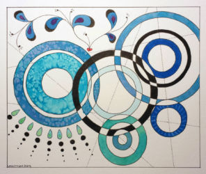 Lady Sings the Blues (2014) | Watercolor and pen on paper, 7.5" x 9" | Available Lady Sings the Blues (2014)