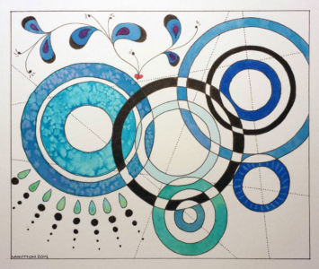 Lady Sings the Blues (2014) | Watercolor and pen on paper, 7.5" x 9" | Available Lady Sings the Blues (2014)