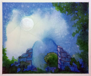 Beyond the Gate (2015) | Watercolor on paper, 9" x 7.5" | Available Beyond the Gate (2015)