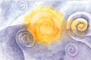 Midnight Sun (2015) | Watercolor on paper, 4" x 6" | Available Midnight Sun (2015)