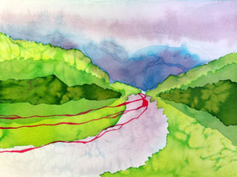 Ethereal Lights (2015) | Watercolor on paper, 8" x 6" | Available Ethereal Lights (2015)