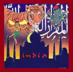 India (c. 1989-1992) | College Illustration Portfolio | Acrylic airbrush on illustration board India (c. 1989-1992)