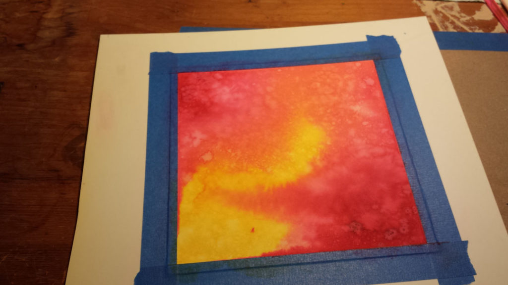Nebula (WIP) | Watercolor (and ink) on paper | 7.5" x 7.5" | January 30-in-30 Challenge