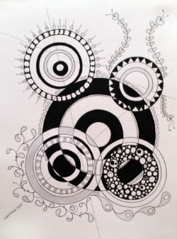 Order Escaped (2014) | Pen and watercolor on paper, 9" x 12" | Available Order Escaped (2014)