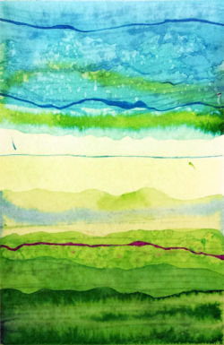 Horizon (2015) | Watercolor on paper, 6" x 4" | Available Horizon (2015)