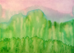 Mist (2016) | Watercolor on paper, 5" x 7" | Available Mist (2016)