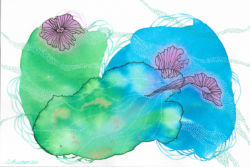 Under the Sea | Watercolor and ink on paper | 2017 Under the Sea