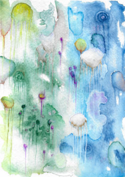 Ghosts Rising | Watercolor on paper | 2018 Ghosts Rising