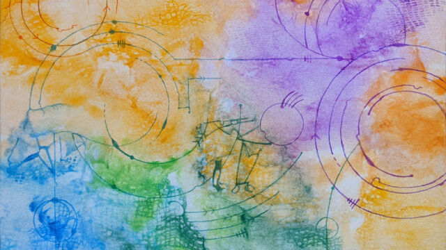 Connections | Watercolor on paper | 7" x 10" | 2022 Connections | Watercolor on paper | 7" x 10" | 2022