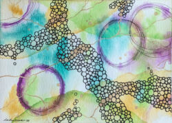 Untitled (2024-04) | Watercolor and pen | 5in by 7in | 2024 Untitled (2024-04) | Watercolor and pen | 5in by 7in | 2024